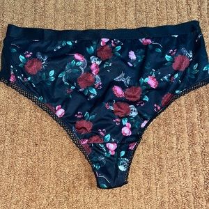 Torrid Straps and Rings Satin Thong with Keyhole Back